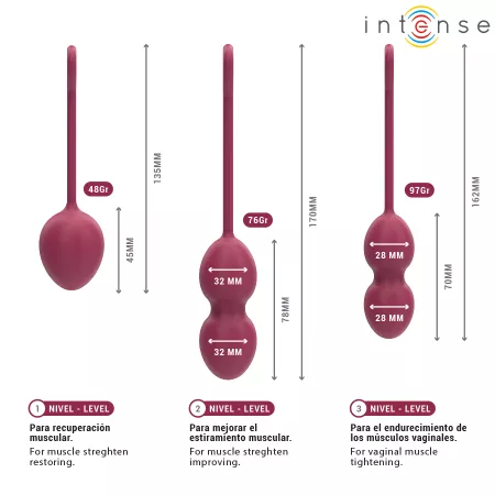 INTENSE - KIT CHARLI KEGEL BALL BOURGOGNE