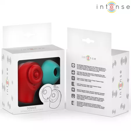 INTENSE - DONNIE STIMULATEUR CLITORIDIEN ROUGE/VERT