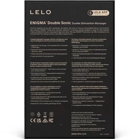 LELO - ENIGMA DOUBLE VIBRATEUR SONIQUE POINT G CYBER VIOLET
