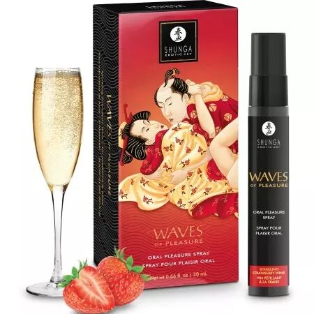 SHUNGA - WAVES PLEASURE SPRAY ORAL SEDUCTIVE FRAISE 20 ML