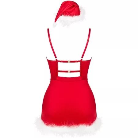 LIVCO CORSETTI FASHION - AGETHE LC 90607 CHEMISE + STRING + BONNET DE NO&Euml;L L/XL