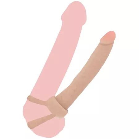 GET REAL - P&Eacute;N&Eacute;TRATEUR ANAL EN SILICONE DOUBLE TROUBLE 16 CM