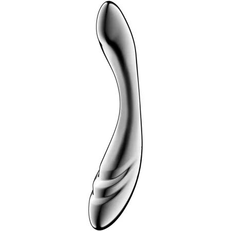 SATISFYER - PURE GRAVITY 3 GODEMICHET DOUBLE EXTR&Eacute;MIT&Eacute; EN ACIER INOXYDABLE