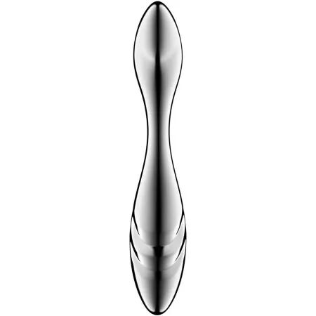 SATISFYER - PURE GRAVITY 3 GODEMICHET DOUBLE EXTR&Eacute;MIT&Eacute; EN ACIER INOXYDABLE