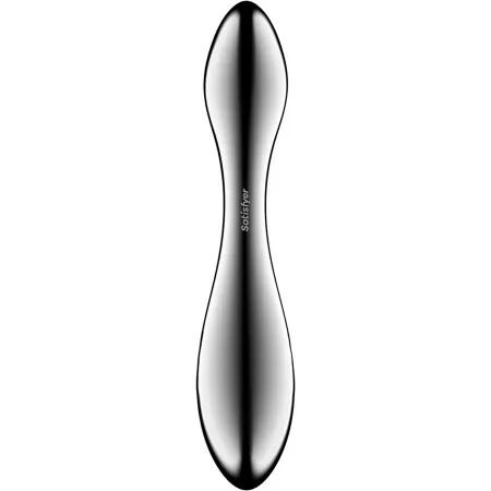SATISFYER - PURE GRAVITY 3 GODEMICHET DOUBLE EXTR&Eacute;MIT&Eacute; EN ACIER INOXYDABLE