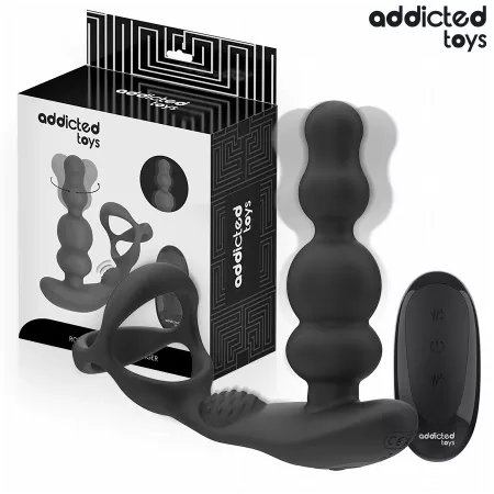 ADDICTED TOYS - MASSEUR DE PROSTATE ROTATIF &Agrave; T&Eacute;L&Eacute;COMMANDE
