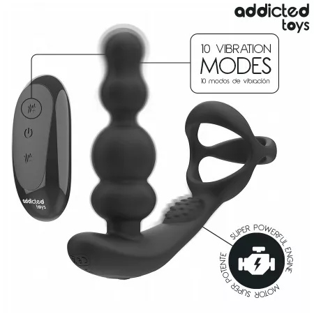 ADDICTED TOYS - MASSEUR DE PROSTATE ROTATIF &Agrave; T&Eacute;L&Eacute;COMMANDE