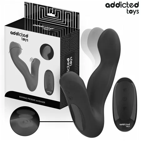 ADDICTED TOYS - MASSEUR DE PROSTATE OSCILLANT AVEC MODE PULSATION ET T&Eacute;L&Eacute;COMMANDE