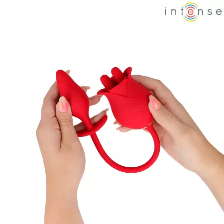 INTENSE - MELANIE DOUBLE STIMULATEUR DE CLITORIS AVEC LANGUE EN ZIGZAG