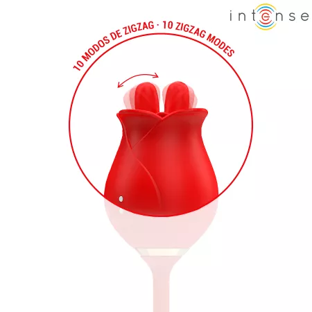 INTENSE - MELANIE DOUBLE STIMULATEUR DE CLITORIS AVEC LANGUE EN ZIGZAG