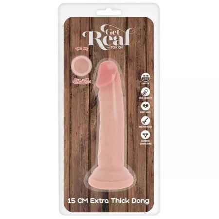 GET REAL - P&Eacute;NIS DE LUXE &Eacute;PAIS DOUBLE DENSIT&Eacute; EN TPE 15 CM