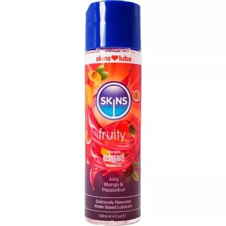 SKINS - LUBRIFIANT FRUIT&Eacute; &Agrave; BASE D'EAU MANGUE & FRUIT DE LA PASSION 130 ML