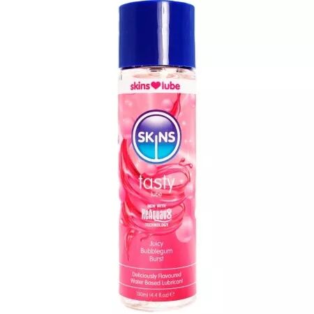 SKINS - LUBRIFIANT &Agrave; BASE D'EAU D&Eacute;LICIEUX GO&Ucirc;T BUBBLEGUM 130 ML