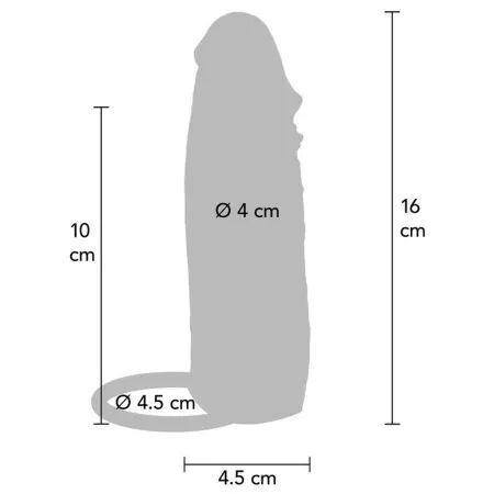 GET REAL - MANCHON P&Eacute;NIS EN SILICONE HYDRATANT CARAMEL 16 CM