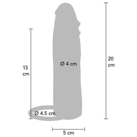 GET REAL - MANCHON P&Eacute;NIS VIBRANT EN SILICONE HYDRATANT CARAMEL 20 CM