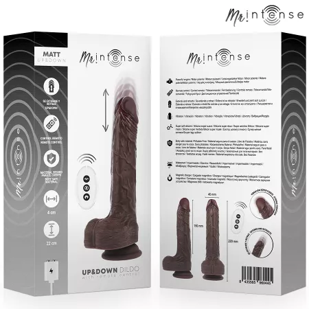MR INTENSE - MATT R&Eacute;ALISTE MULTIFONCTION AVEC VIBRATION HAUT ET BAS ET T&Eacute;L&Eacute;COMMANDE 22 CM -O- 4 CM