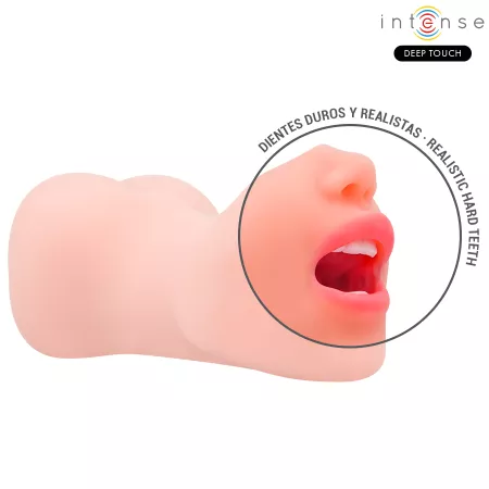 INTENSE DEEP TOUCH - MASTURBATEUR &Agrave; DOUBLE BOUCHE ET VAGIN RILEY