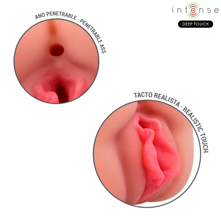 INTENSE DEEP TOUCH - MASTURBATEUR &Agrave; DOUBLE BOUCHE ET VAGIN RILEY