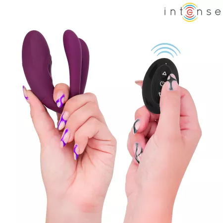 INTENSE - STIMULATEUR DE TAPOTAGE ET DE VIBRATION SANDRA AVEC T&Eacute;L&Eacute;COMMANDE