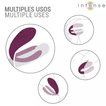 INTENSE - STIMULATEUR DE TAPOTAGE ET DE VIBRATION SANDRA AVEC T&Eacute;L&Eacute;COMMANDE
