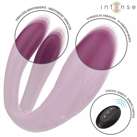 INTENSE - STIMULATEUR DE TAPOTAGE ET DE VIBRATION SANDRA AVEC T&Eacute;L&Eacute;COMMANDE