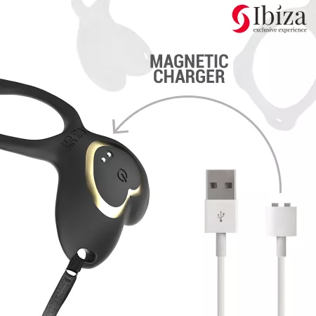 IBIZA - VIBRATEUR COUPLE EN FORME DE C?UR AVEC T&Eacute;L&Eacute;COMMANDE