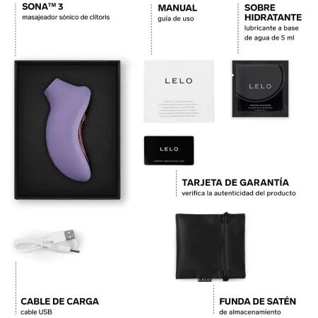 LELO - SONA 3 MASSEUR CLITORAL SONIQUE VIOLET DUSK