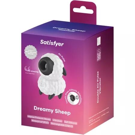 SATISFYER - VIBRATEUR MOUTON DE R&Ecirc;VE ET STIMULATEUR &Agrave; IMPULSIONS D'AIR