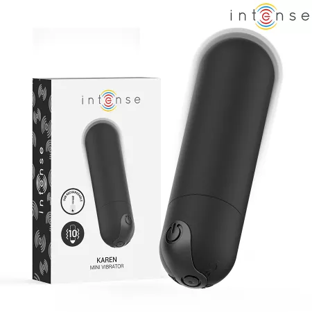 INTENSE - KAREN MINI VIBRANT RECHARGEABLE BALLE NOIRE
