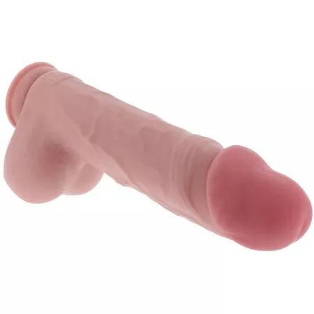 GET REAL - P&Eacute;NIS R&Eacute;ALISTE DE LUXE AVEC TESTICULES EXTRA &Eacute;PAIS DE 34,5 CM