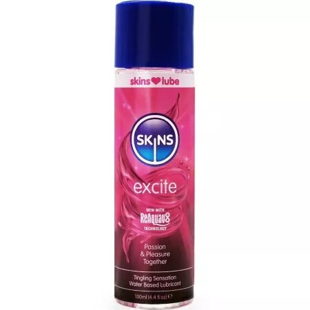 SKINS - EXCITE LUBRIFIANT &Agrave; BASE D'EAU 130 ML