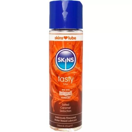 SKINS - LUBRIFIANT &Agrave; BASE D'EAU D&Eacute;LICIEUX CARAMEL SAL&Eacute; 130 ML