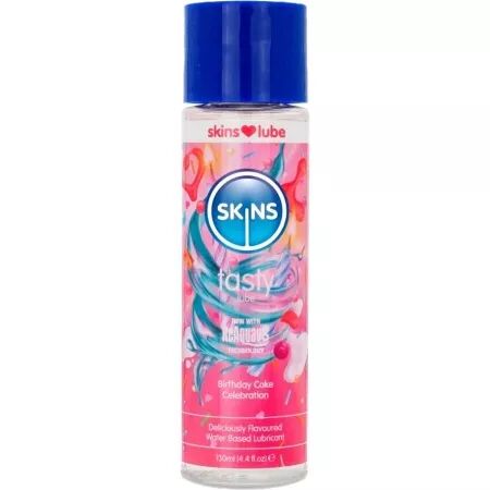SKINS - LUBRIFIANT &Agrave; BASE D'EAU D&Eacute;LICIEUX G&Acirc;TEAU D'ANNIVERSAIRE 130 ML