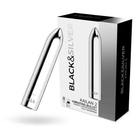 BLACK&SILVER - BALLE MAGN&Eacute;TIQUE VIBRANTE KAILAN 2 ARGENT