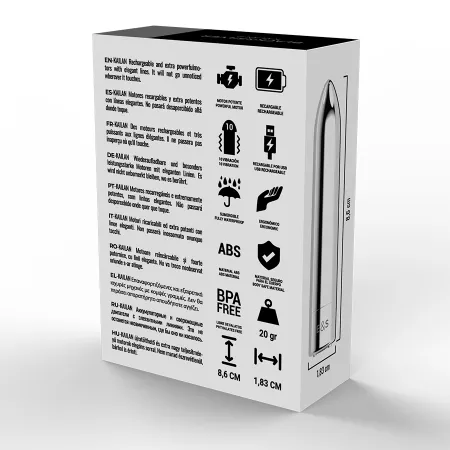 BLACK&SILVER - BALLE MAGN&Eacute;TIQUE VIBRANTE KAILAN 2 ARGENT