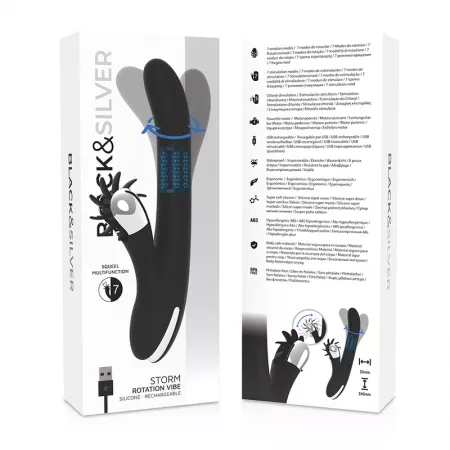 BLACK&SILVER - VIBE DE ROTATION DE TEMP&Ecirc;TE DE LAPIN