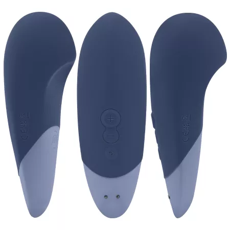 WOMANIZER - VIBE LAY-ON VIBRATEUR SILENCIEUX BLEU FONC&Eacute;