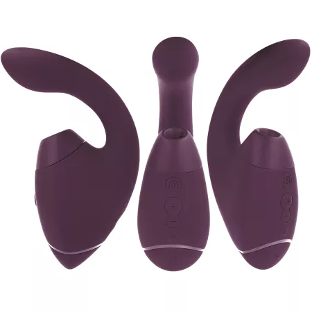 WOMANIZER - DUO NEXT STIMULATEUR CLITORIAL ET DE POINT G DOUBLE VIOLET FONC&Eacute;