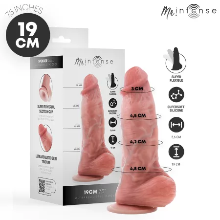 MR INTENSE - PETIT GODEMICHET SPENCER EN SILICONE 19 CM -&Oslash;- 4,5 CM