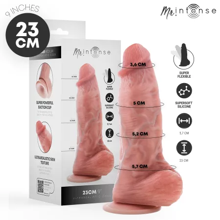 MR INTENSE - GODEMICHET EN SILICONE SPENCER MOYEN 23 CM -&Oslash;- 5,7 CM