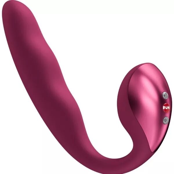 FUN FACTORY - ALLEGRO VIBRATEUR � DOUBLE IMPULSION D'AIR INSERABLE ROUGE VIN