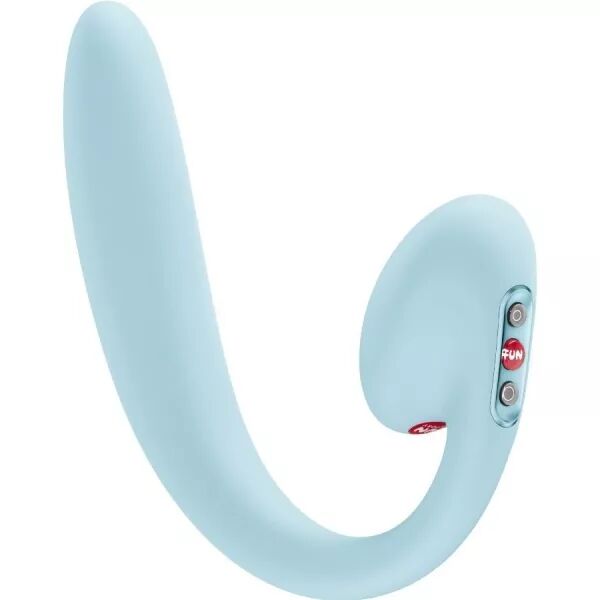 FUN FACTORY - VIBRATEUR � DOUBLE IMPULSION D'AIR CRESCENDO INSERABLE BLEU GLAC�