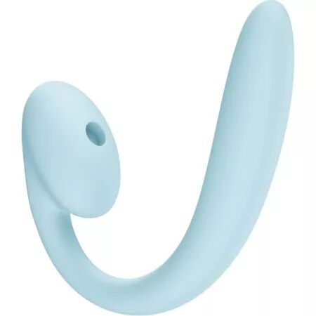 FUN FACTORY - VIBRATEUR &Agrave; DOUBLE IMPULSION D'AIR CRESCENDO INSERABLE BLEU GLAC&Eacute;