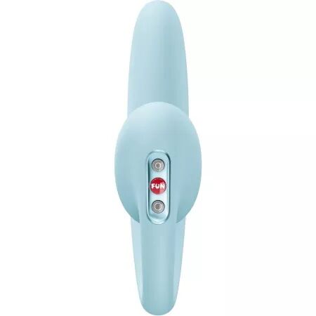 FUN FACTORY - VIBRATEUR &Agrave; DOUBLE IMPULSION D'AIR CRESCENDO INSERABLE BLEU GLAC&Eacute;