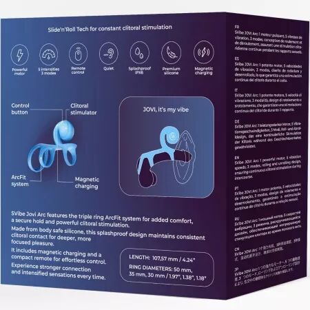 SNAIL VIBE - JOVI ARC ANNEAU DE COUPLE AVEC T&Eacute;L&Eacute;COMMANDE BLEUE