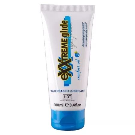 HOT - EXXTREME GLIDE LUBRIFIANT &Agrave; BASE D'EAU + HUILE DE CONFORT A+ 100 ML