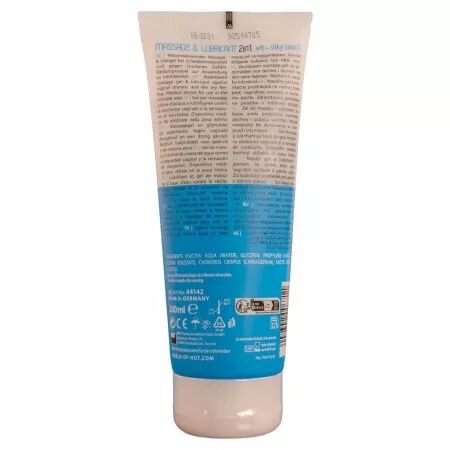 HOT - GEL DE MASSAGE ET DE GLISSE 2 EN 1, TEXTURE SOYEUSE, 200 ML