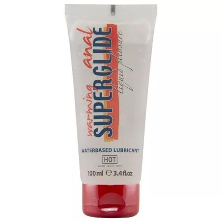 HOT - LIQUIDE CHAUFFANT POUR PLAISIR ANAL SUPERGLIDE 100 ML