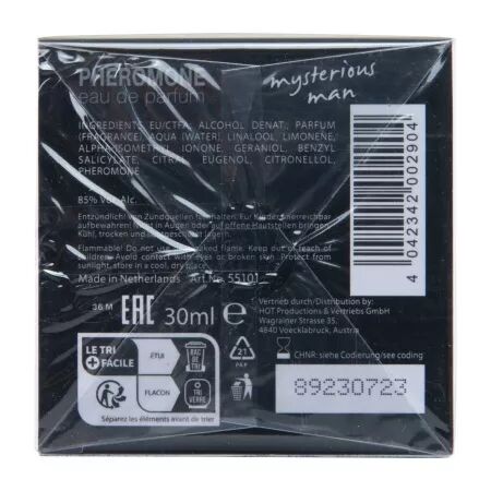 HOT - PARFUM AUX PH&Eacute;ROMONES LONDON MYSTERIOUS MAN 30 ML