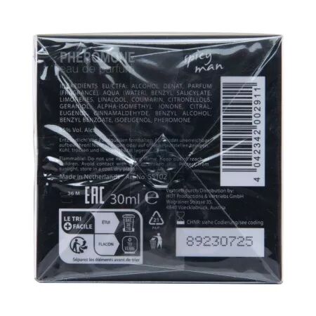 HOT - PARFUM AUX PH&Eacute;ROMONES MIAMI SPICY MAN 30 ML